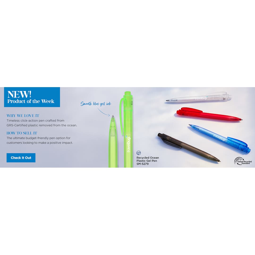 Recycled Ocean Plastic Gel Pen